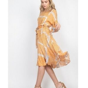 Calista Ruffle Sleeve Dress
